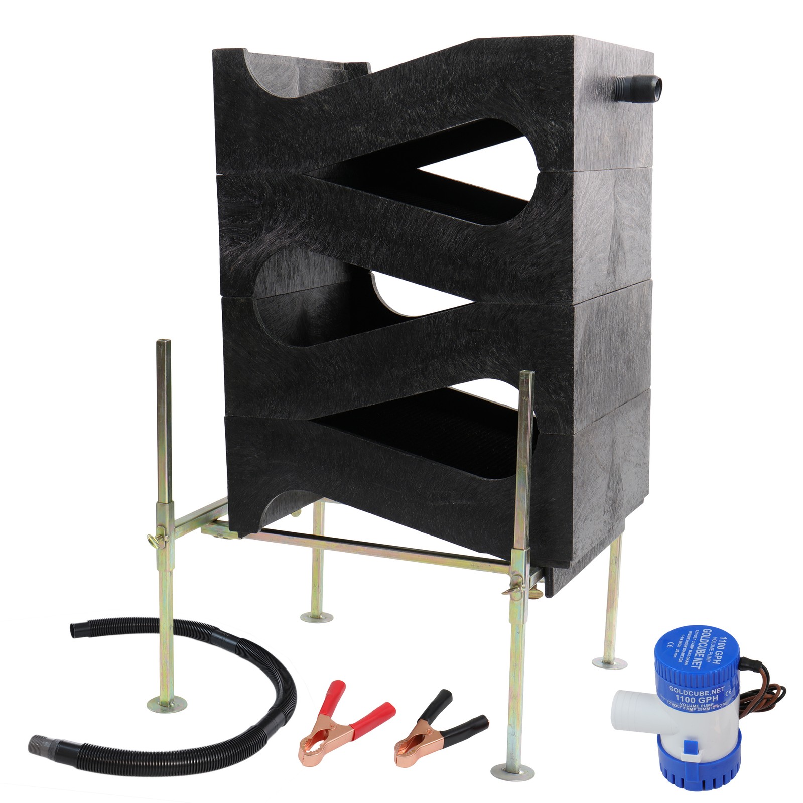 Gold Cube 4 Stack Deluxe Complete Kit – Fine Gold Recovery Sluice System