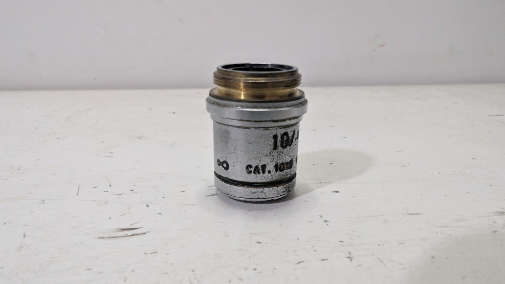 10X AO Plan Achro Objective CAT 1019 Microscope American Optical 10/.25
