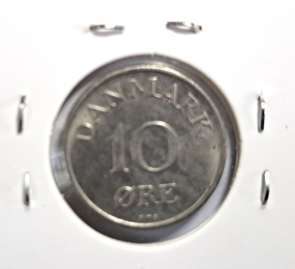 @@@ A NICE 1954 DENMARK TEN ORE @@@