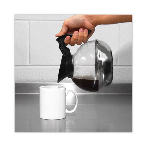 Coffee Pro Unbreakable Regular Coffee Decanter, 60 oz, Black Handle, 2/Pack