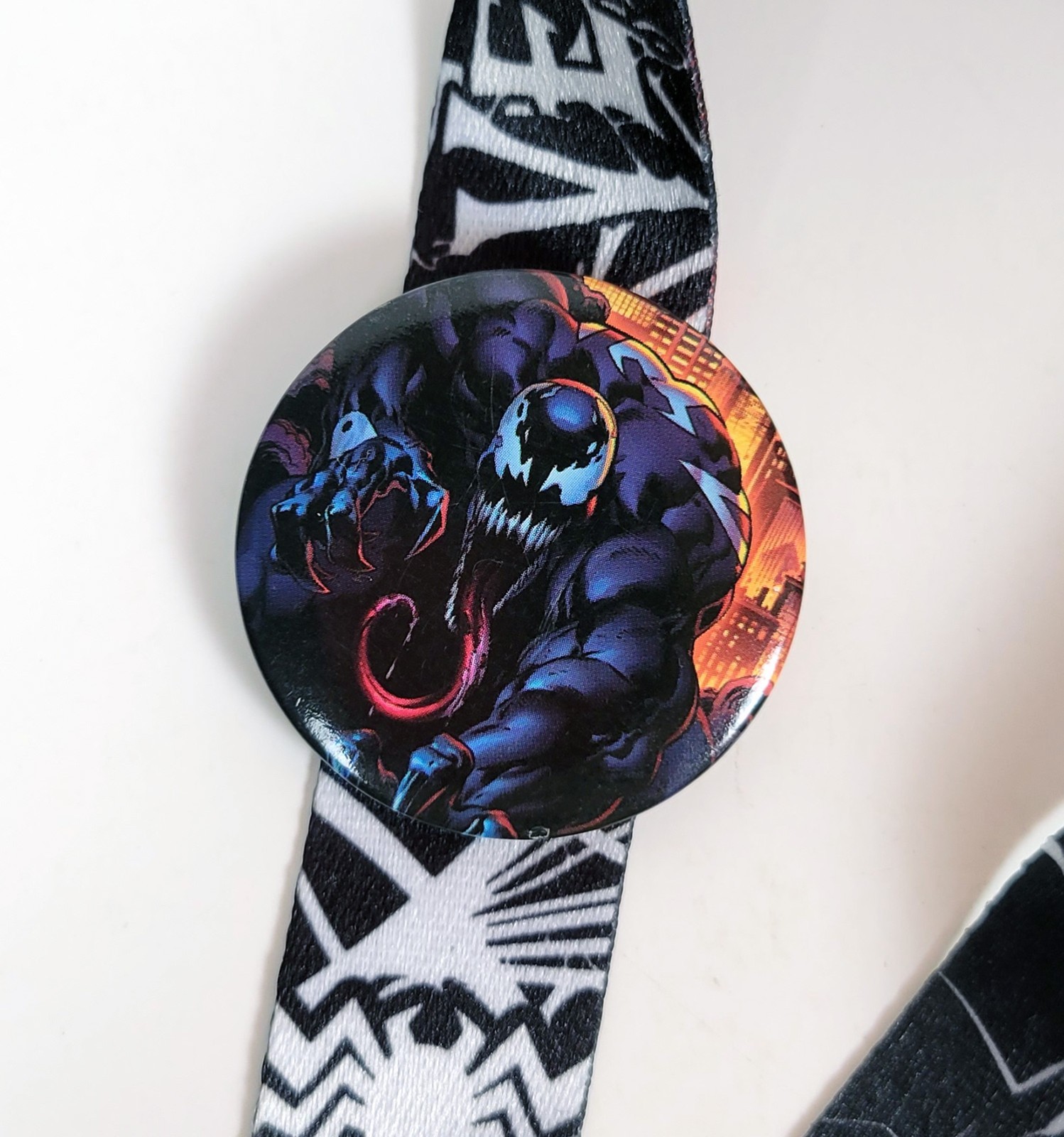 Lot of 4 Marvel Lanyard ~ Venom, Punisher, Ghost Rider, Daredevil with Pins