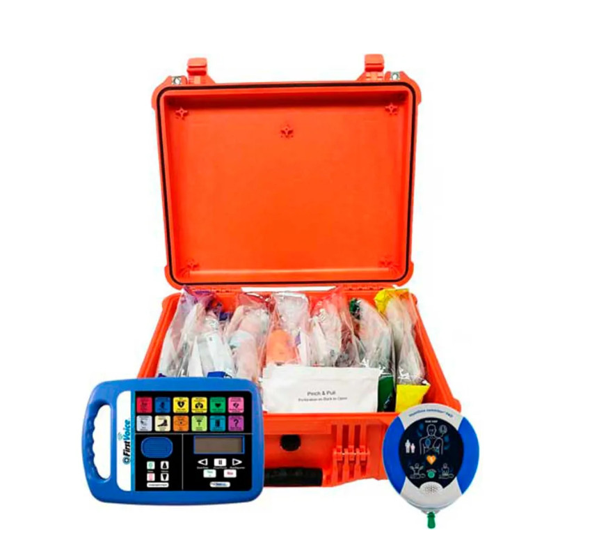 First Voice™ Rugged Case First Aid Responder Kit with AED
