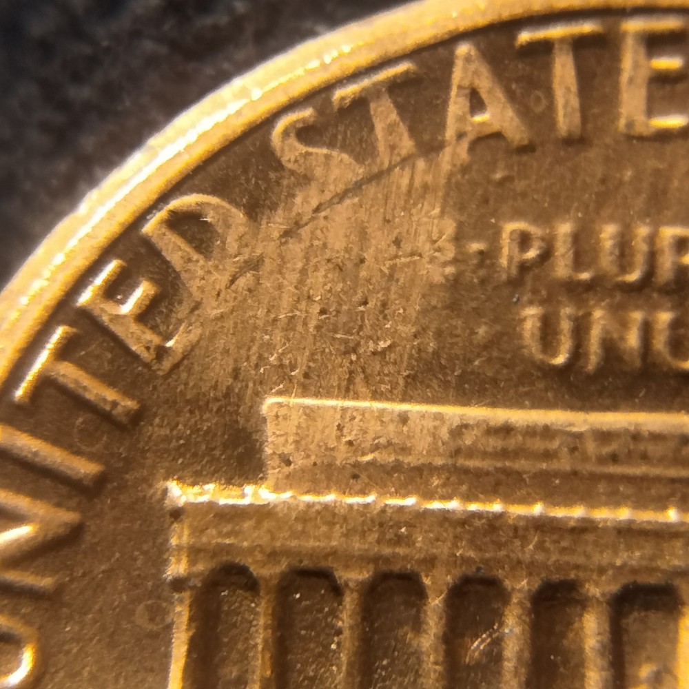1982 p lincoln memorial cent Struck Thru Grease Errors