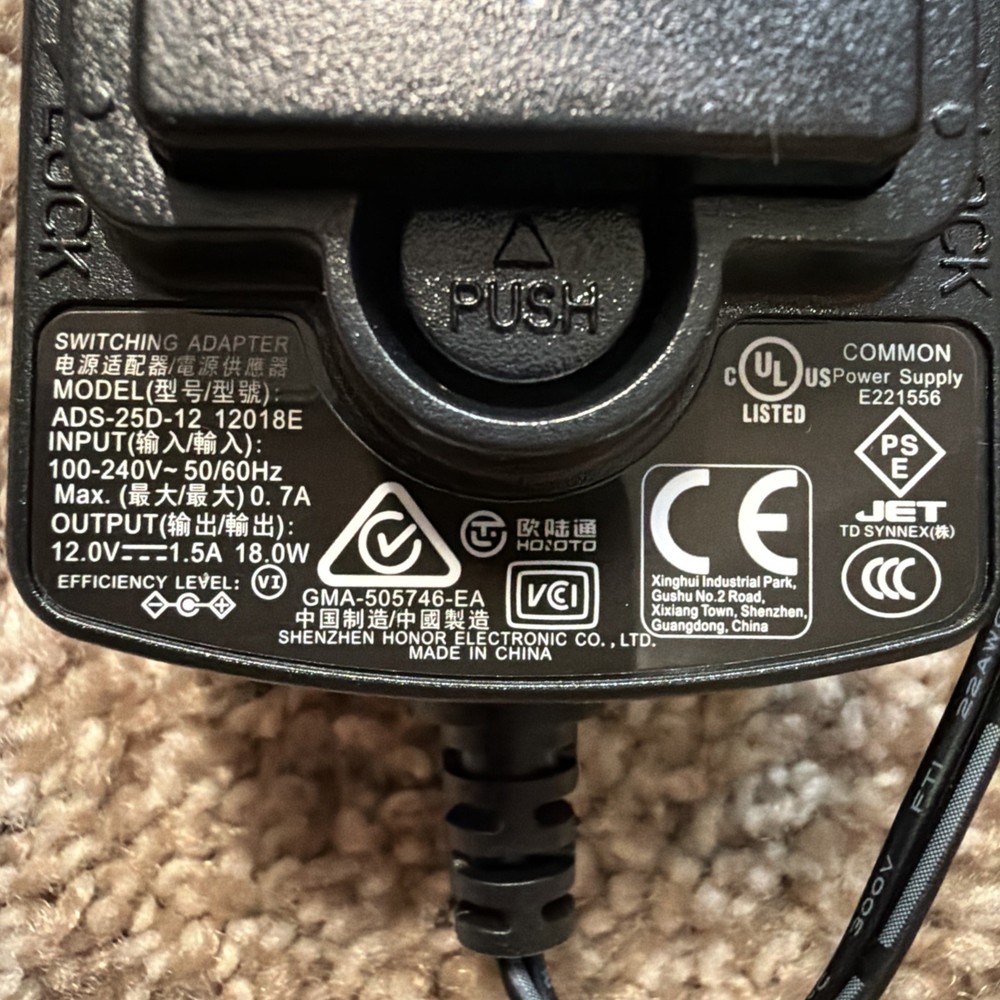 Authentic AC Power Adapter for Seagate Game Drive Hub External HDD Modular Plug