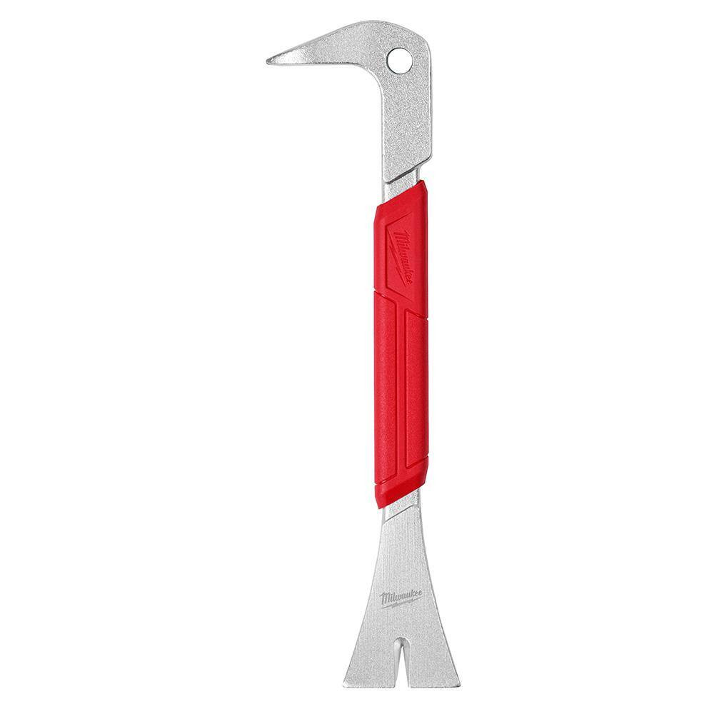 10 In. Molding Puller Pry Bar with 9 In. Nail Puller with Dimpler (2-Piece)