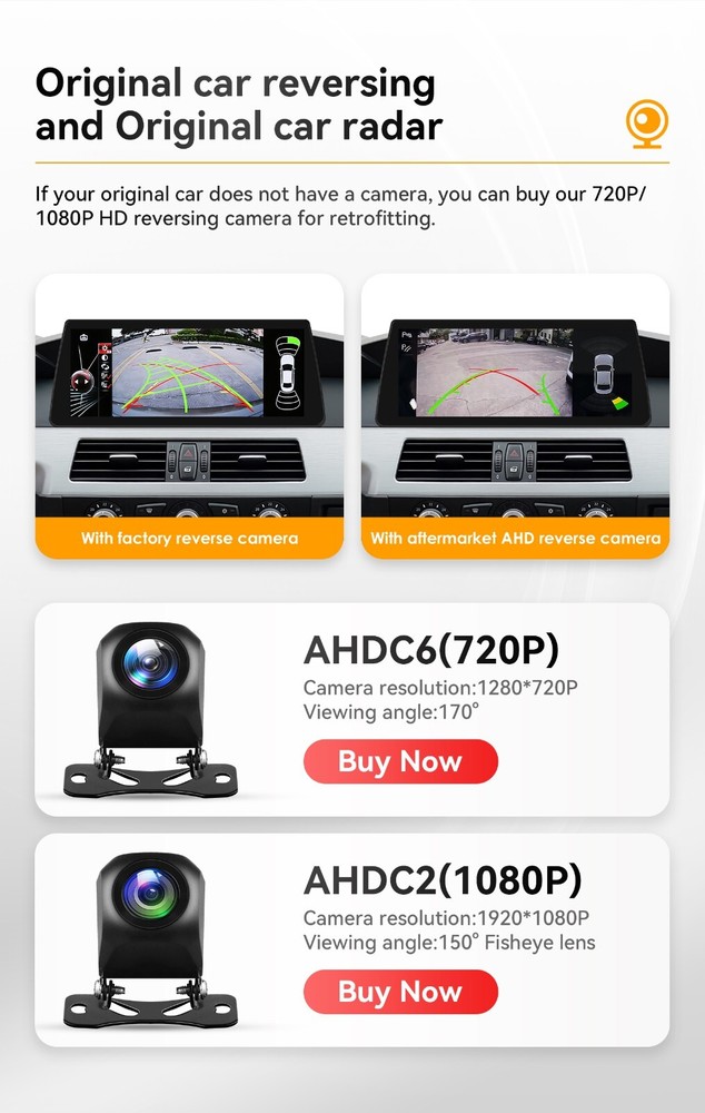 10.25" For BMW CCC 5 Series E60 E61 Wireless CarPlay Car Touch Screen Android 13