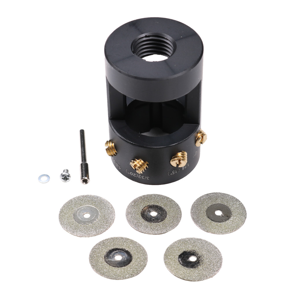 Tungsten Grinder Sharpener Multi-Angle Offsets Head Tool Fits TIG Welding New