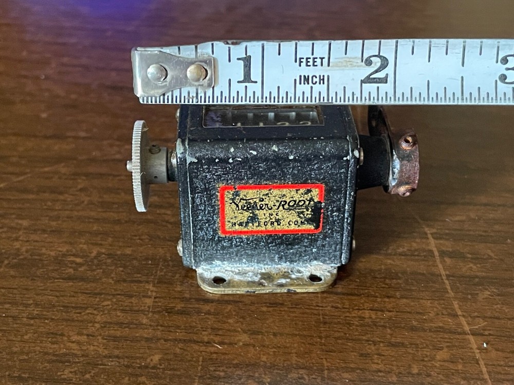 Antique Veeter Root 5-Digit Counter - Works! VEETER-ROOT Counter
