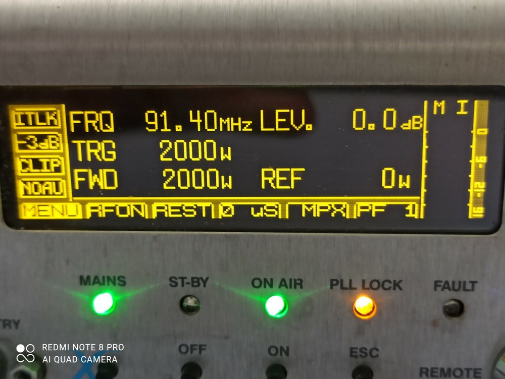 Broadcast Prof Elenos 2000w Indium Series FM Transmitter Wide Band 88 108