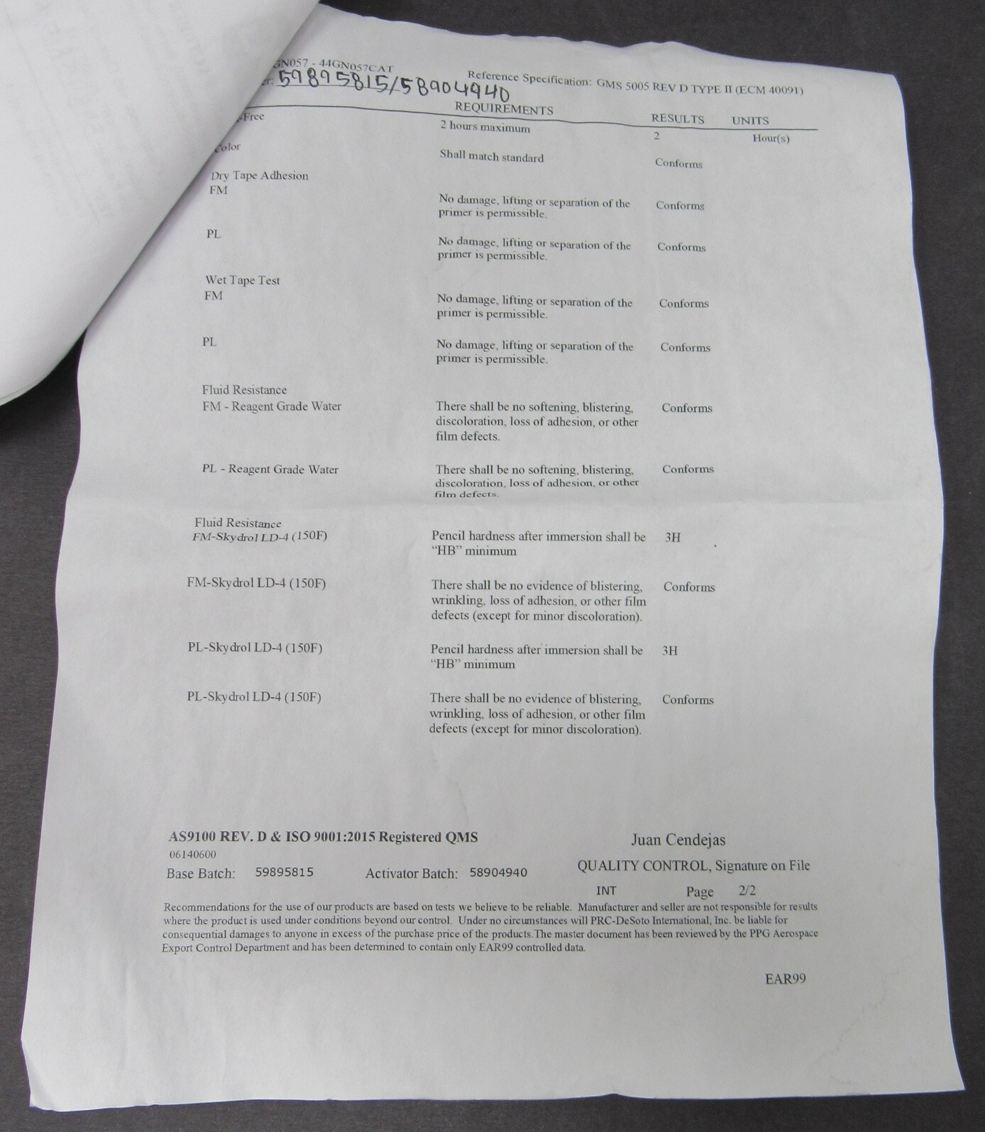 NEW PPG 2-Component Epoxy AIRCRAFT Green Primer 1oz Touch-Up Kit EXP 8-8-25 44GN