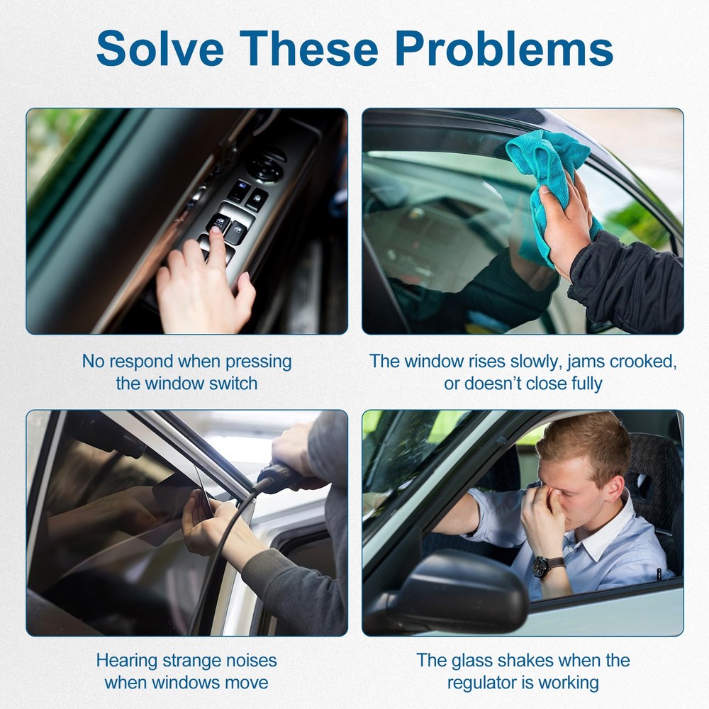 For Jeep Compass 2007-2017 Front Right Passenger Side Window Motor with 2-Pin