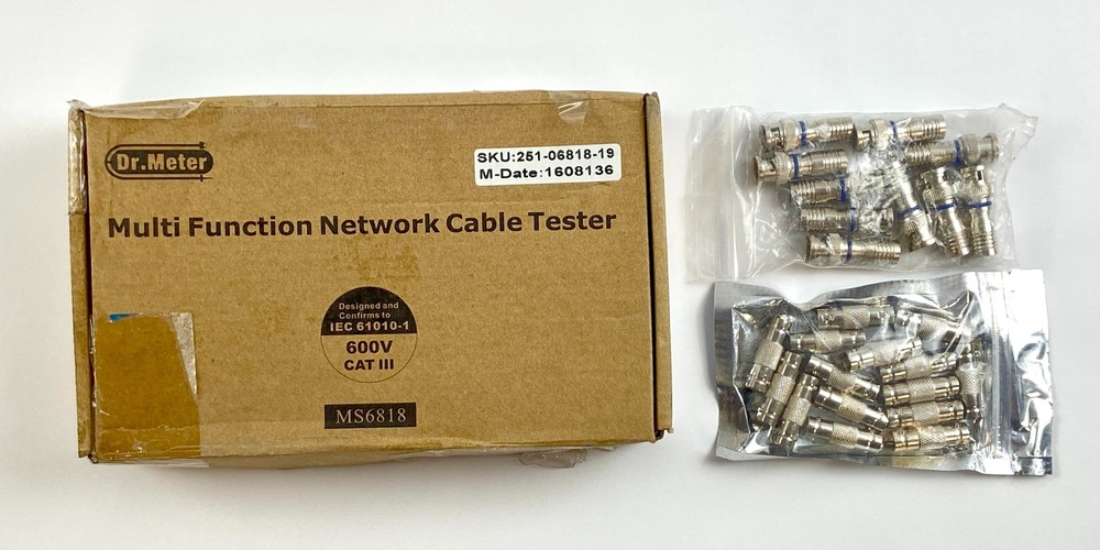 Dr. Meter Multi-Function Network Cable Tester MS6818/ BNC Connector Set of 3