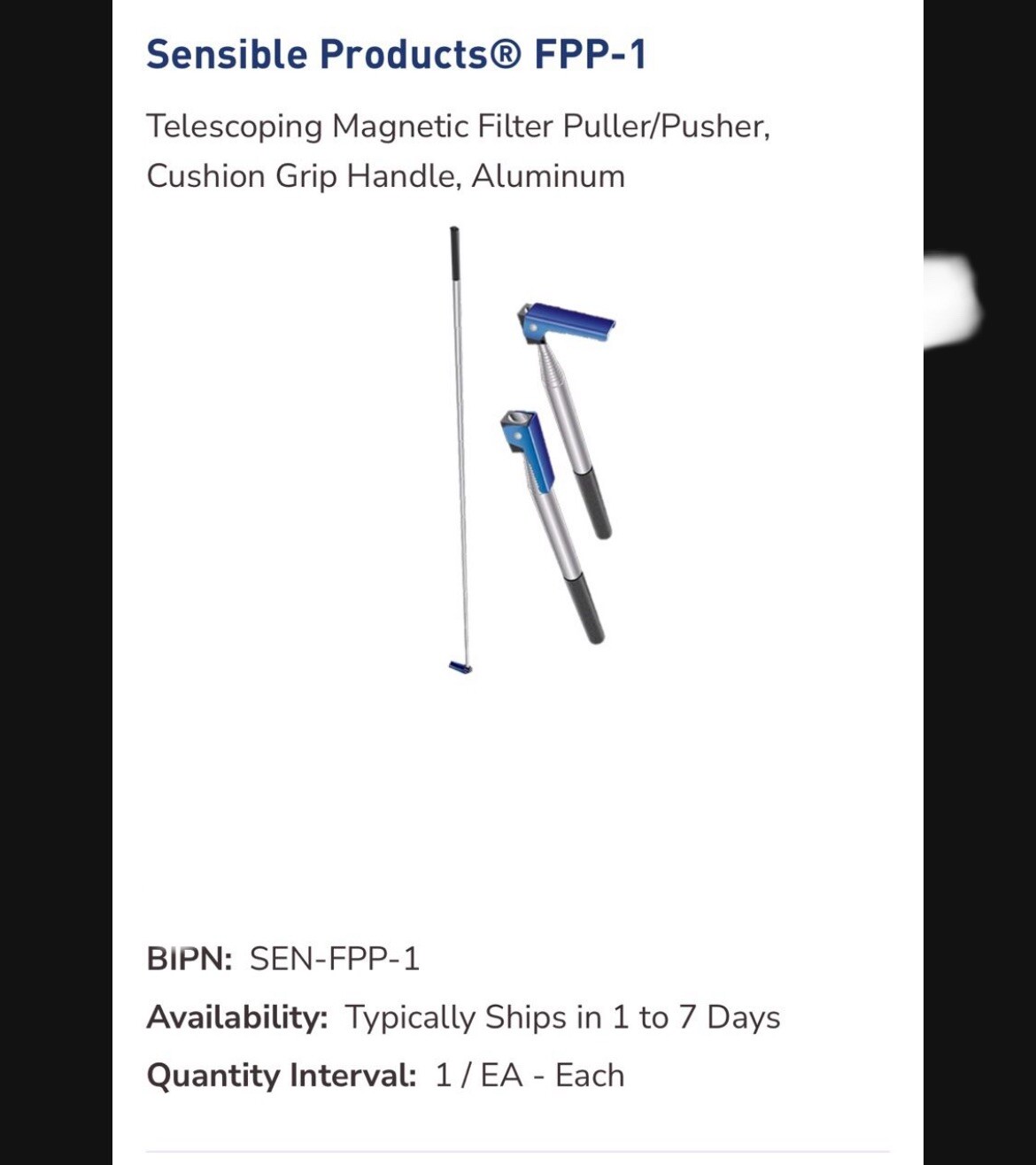 Sensible Products Filter Puller / Pusher