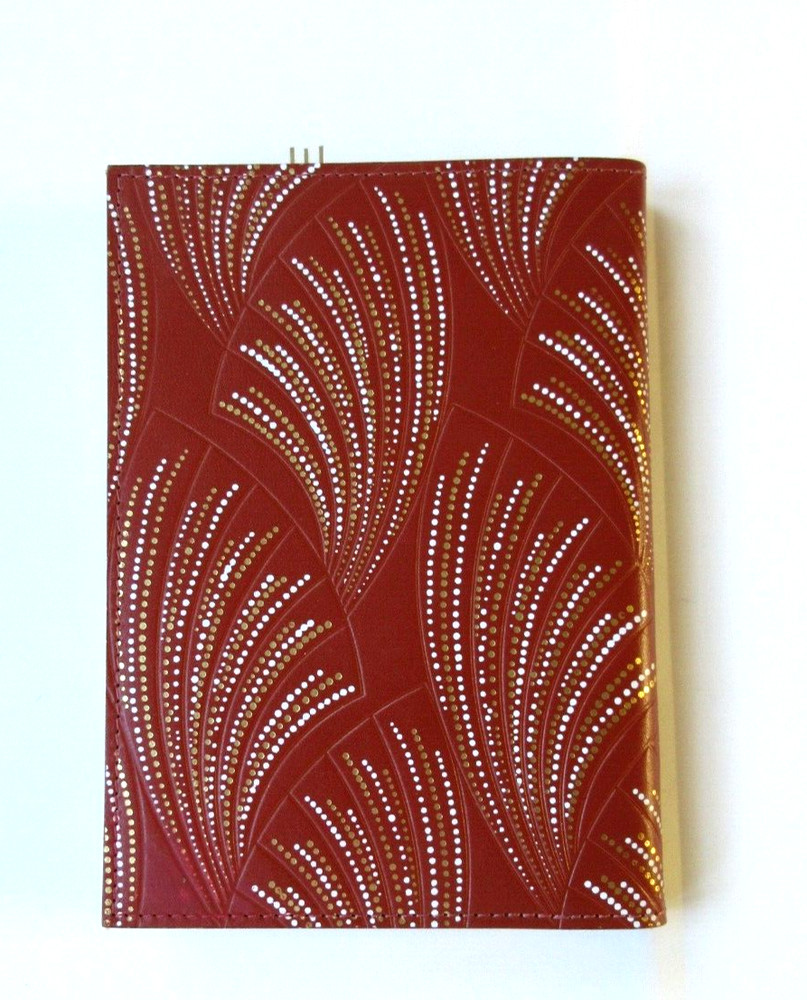 Metropolis Graphic Image 7" Refillable Notebook Leather Cover Spiral Insert