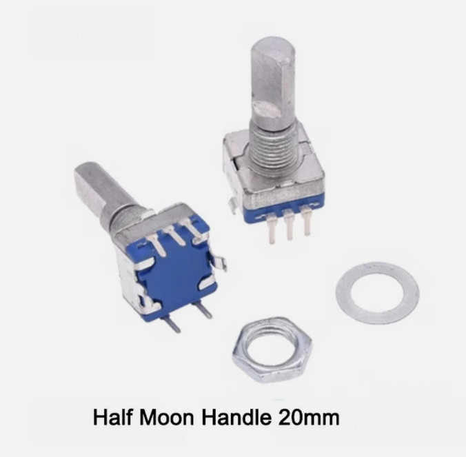 9 pcs Rotary Encoder Switch EC11 Audio Digital Potentiometer with Handle 20 mm