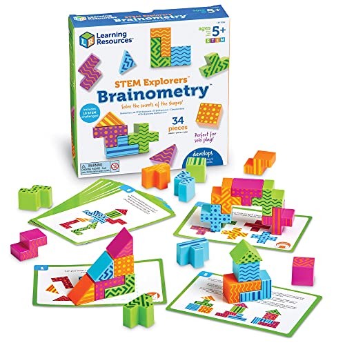 STEM Explorers Brainometry - 3d Puzzle, Brain Games, Brainteaser, Single