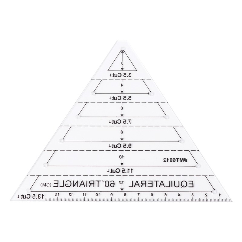 Equilateral for Triangle Sewing Ruler Drawing Drafting MeasureTemplate DIY Cloth