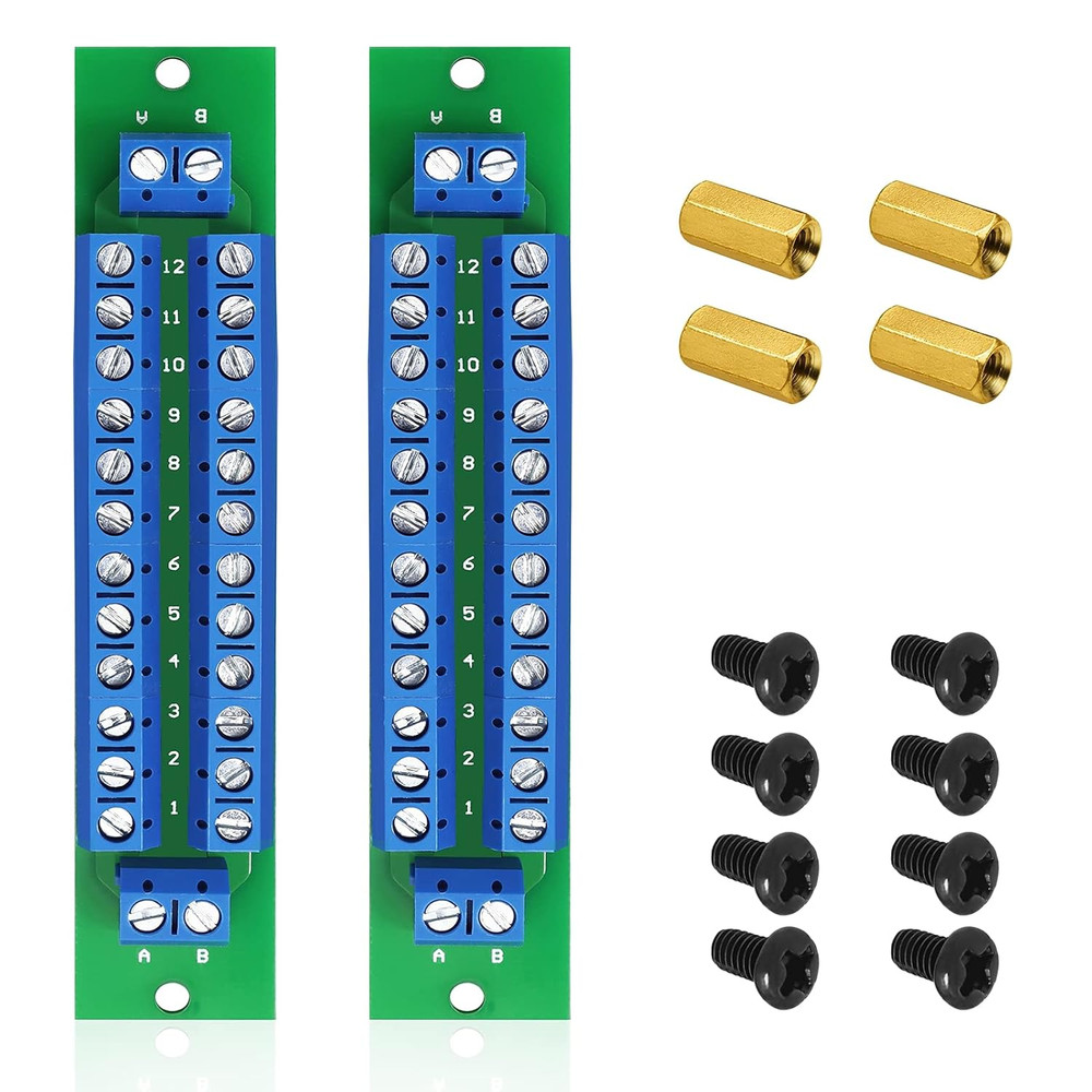 PCB Double-Layer Wiring Power Distribution Board Kit, 2 X 12 Position Power Dist
