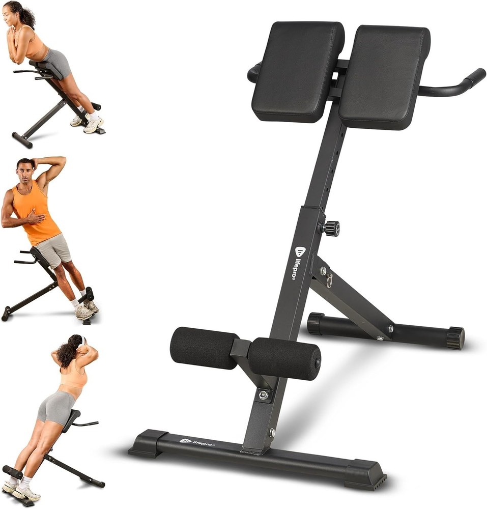 Hyper-Extension Roman Chair - Adjustable Lower Back Bench Machine