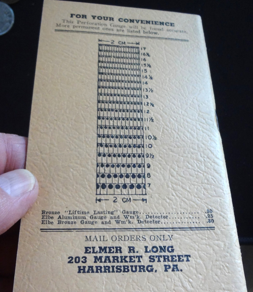 1944 Stamp Collectors HandBook Elmer R Long With Stamps 23rd Edition