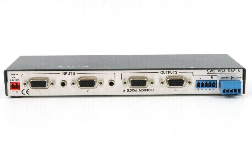 Extron SW2 VGA DA2 A/AF Switcher w/ Power Supply