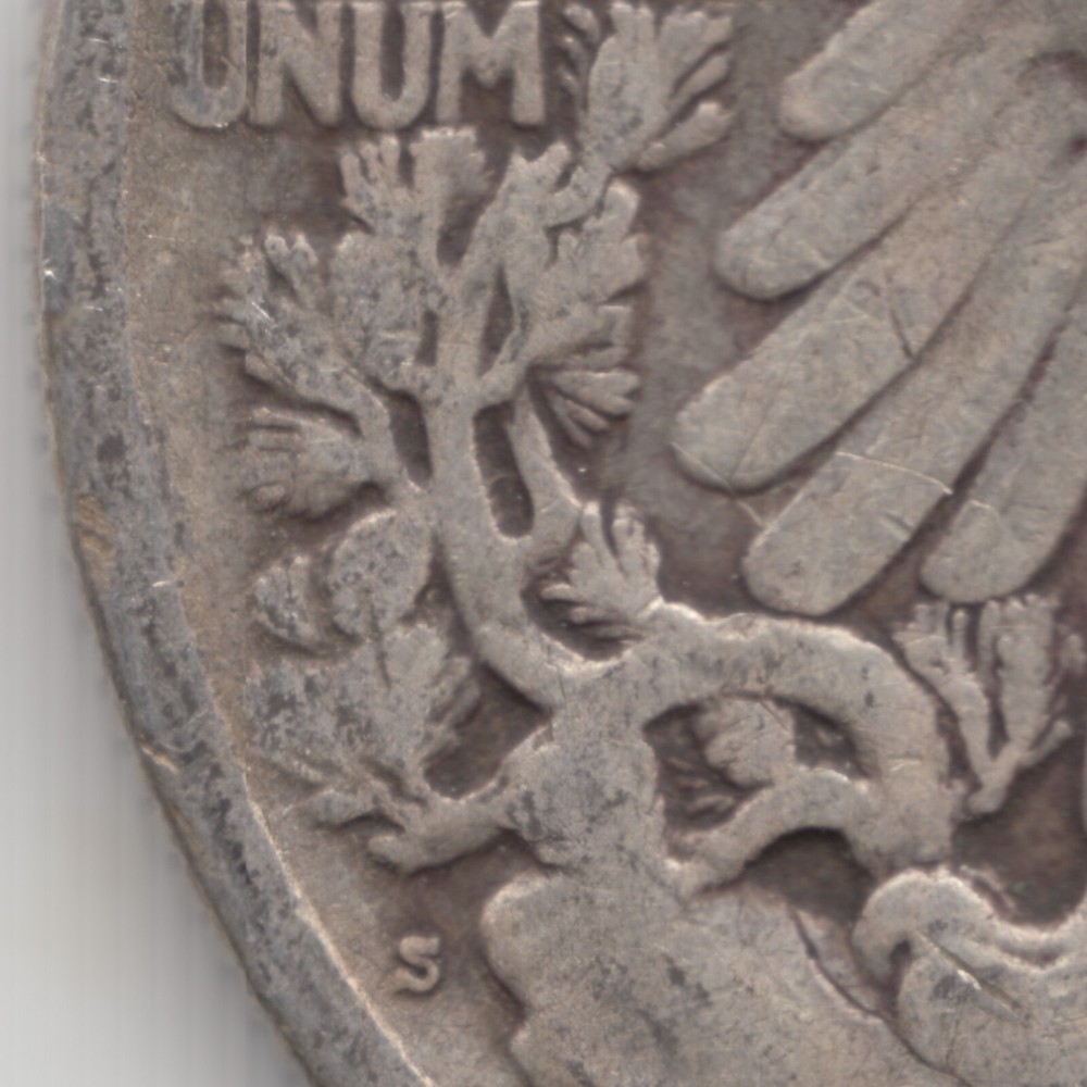 1919 S Walking Liberty Half Dollar, VG+