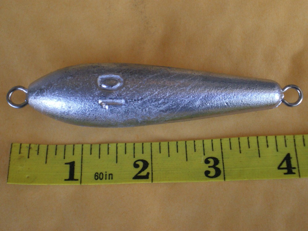 3 PCS. INLINE TROLLING SINKER 10 OZ. #2 STAINLESS STEEL WIRE EYE, FROM DO-IT