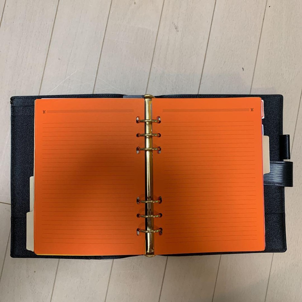 Louis Vuitton Notebook Cover Epi A5 Size Black 16