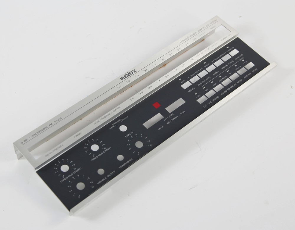 Revox B 261 FM Tuner Housing Part Front Panel
