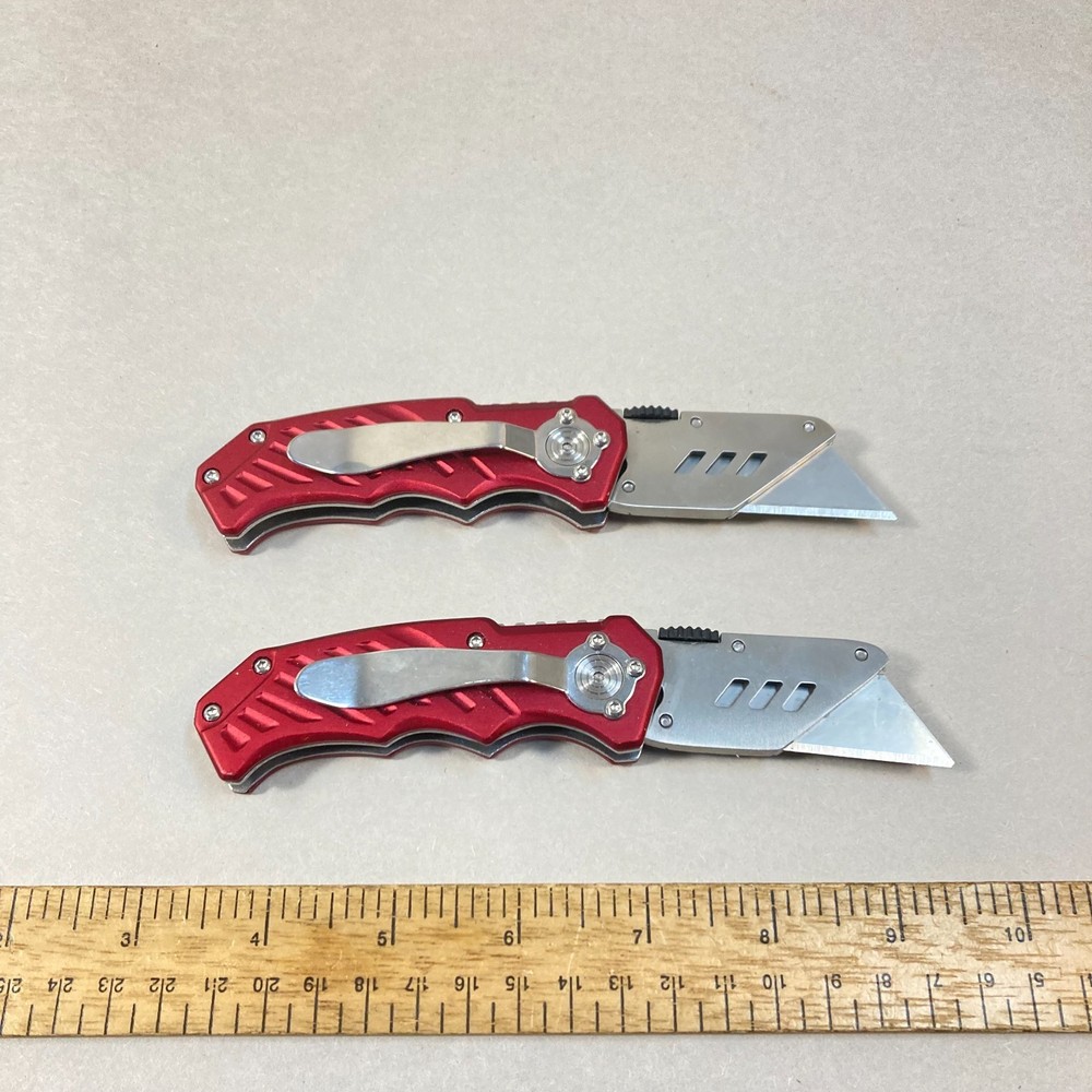 Tool Shop Folding Utility Knife Locking Adjustable