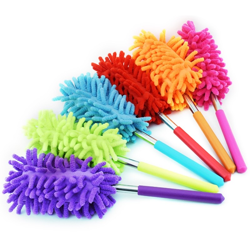 Chenille Duster Brush Extendable Hand Dust Removal Cleaner Anti Dusting Brush