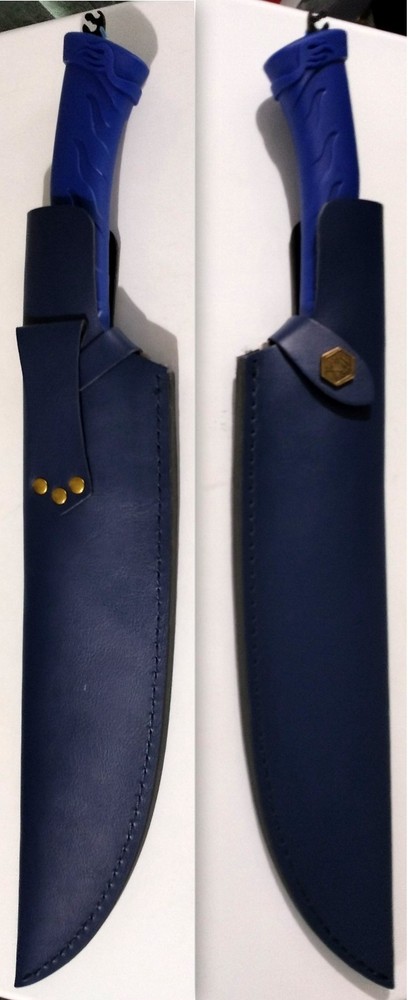 18" Blue Dragon Chef Fixed Blade & Sheath + Extras
