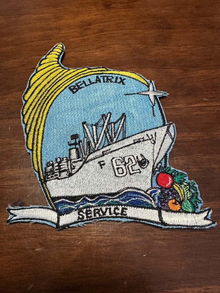 Vintage US Navy USS Bellatrix AF-62 Store Ship Patch
