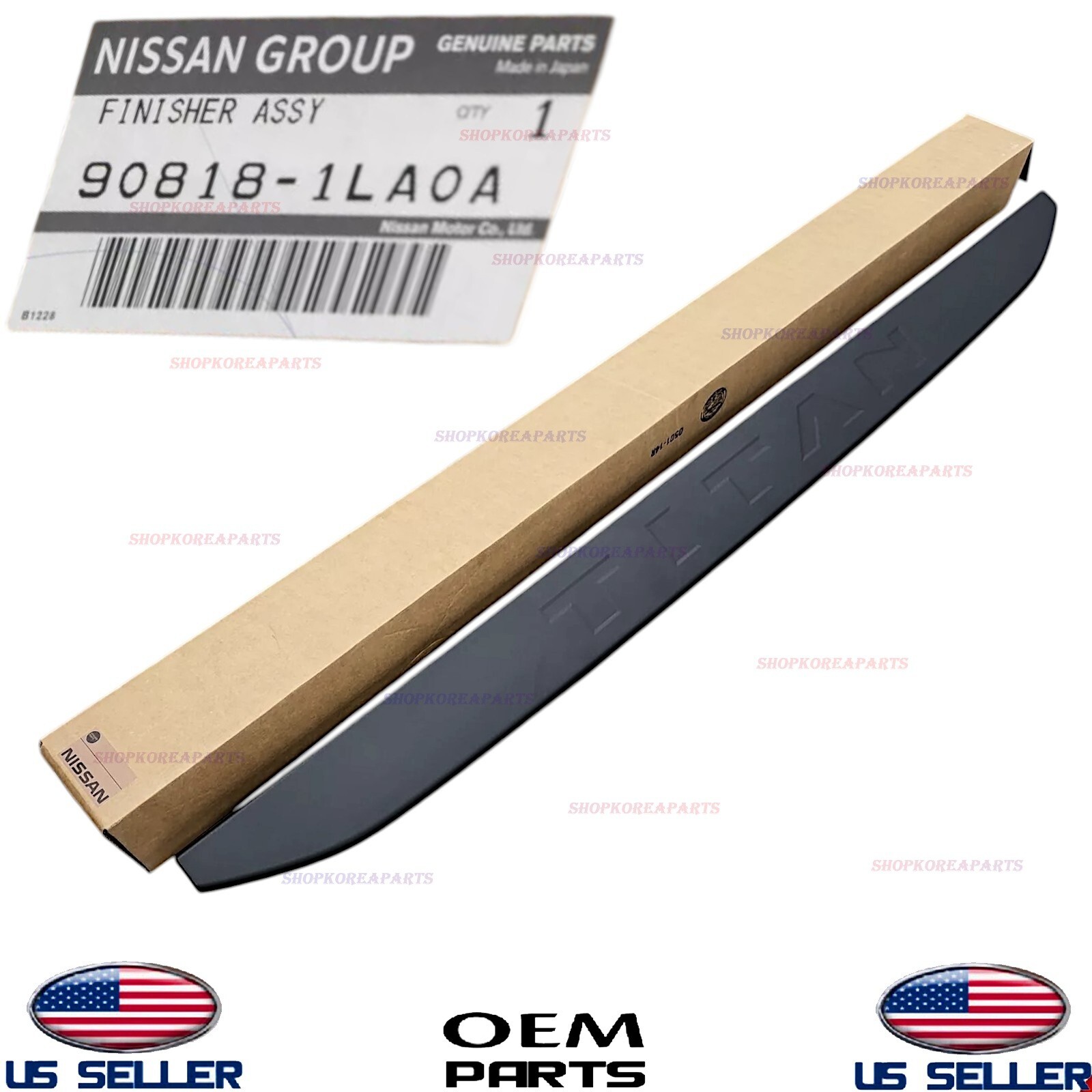 Genuine OEM Tailgate Top Bed Cap Cover Nissan Titan 2016-2024 93486-9FV0A