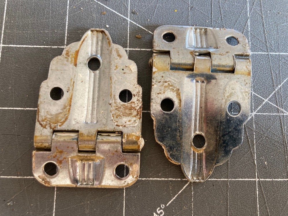 Pair Art Deco Cabinet Hinges