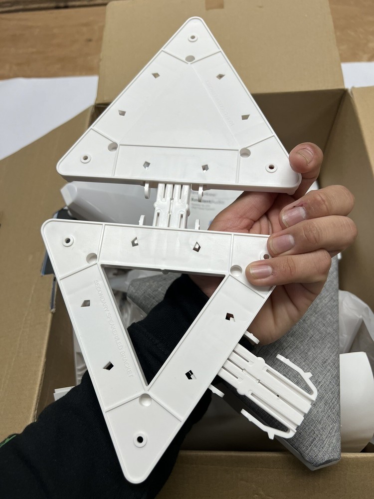 Brookstone Ambient Bluetooth Audio Speaker & LED Wall Panel System W Remote USED