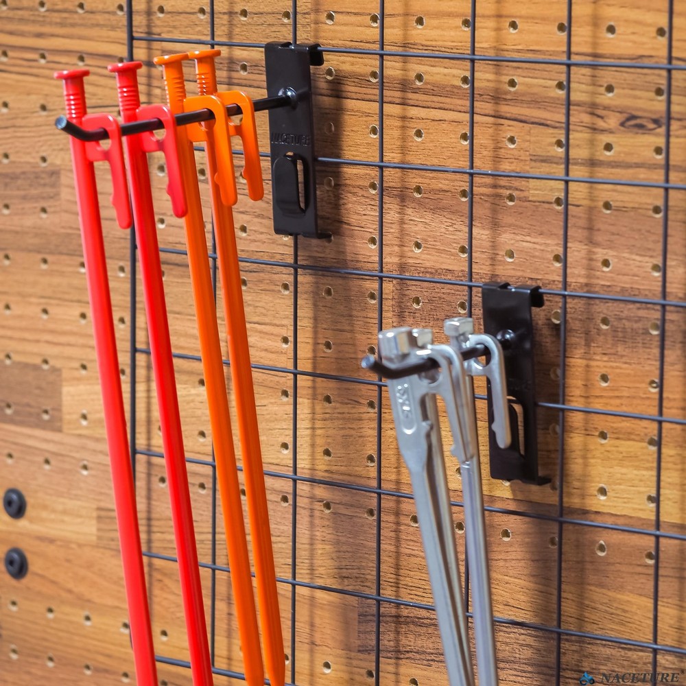 24 PCS 4 Inch Double Gridwall Hooks Display For Grid Wall Panel Peg Hanging