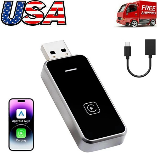 USB Wireless CarPlay For iPhone Android Wireless Carplay Dongle Plug Play