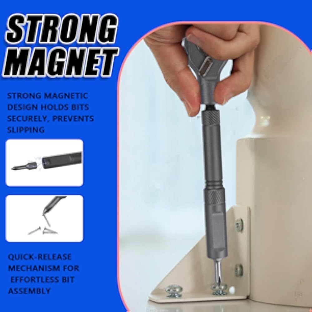 1 Magnetic Screwdriver Set, DIY Ratchet Screwdriver Set, Multi Bit