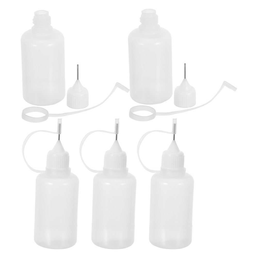 5 Pcs Dispensing and Bottling Needle Tip Applicator Bottle Glue Tips