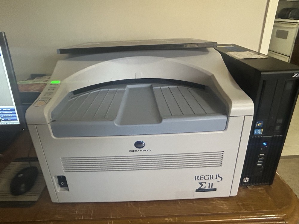 Konica Sigma CR Imaging System W/Workstation & Cassette