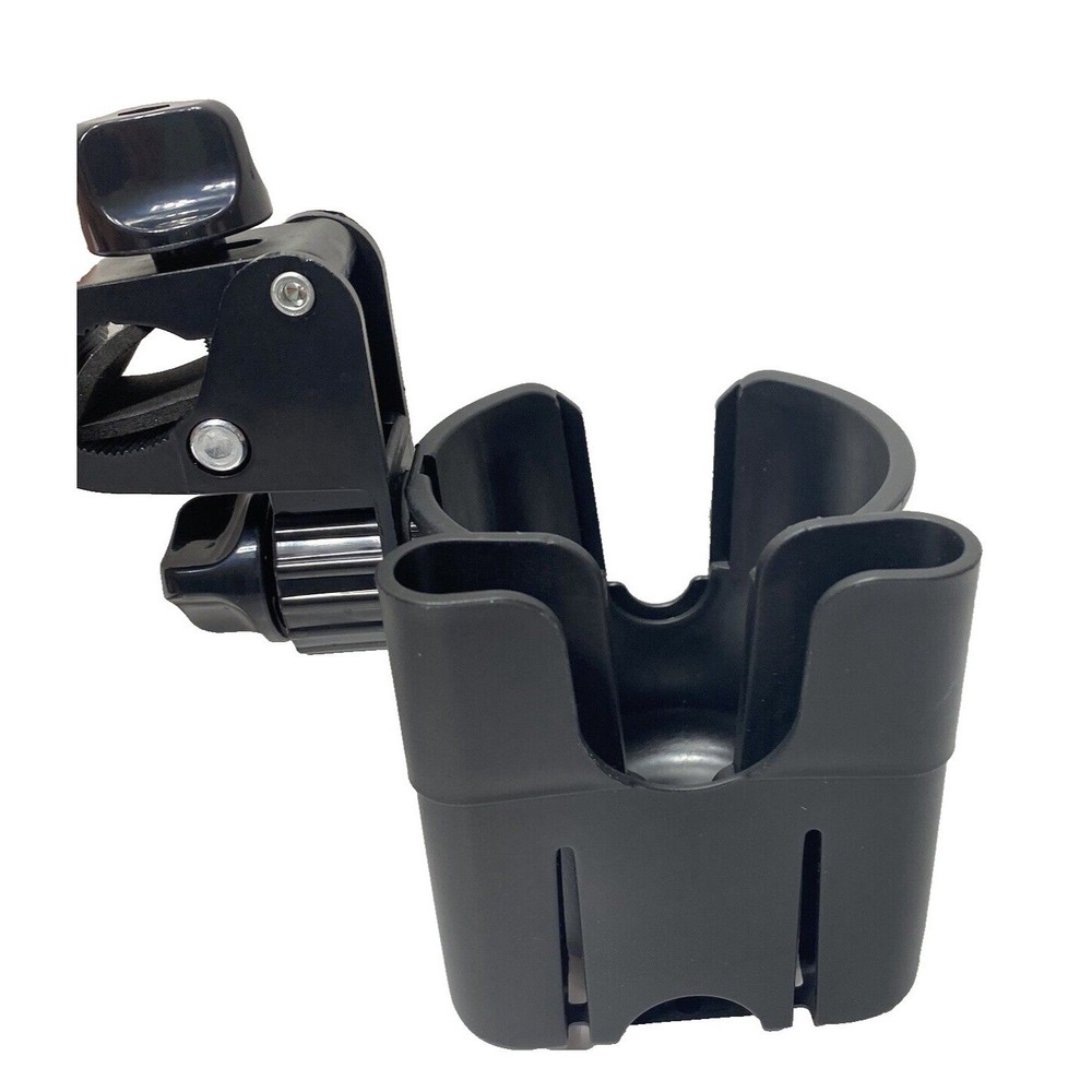 Stroller Cup Holder / Phone Holder Adjustable Grip Fits Most Strollers Universal