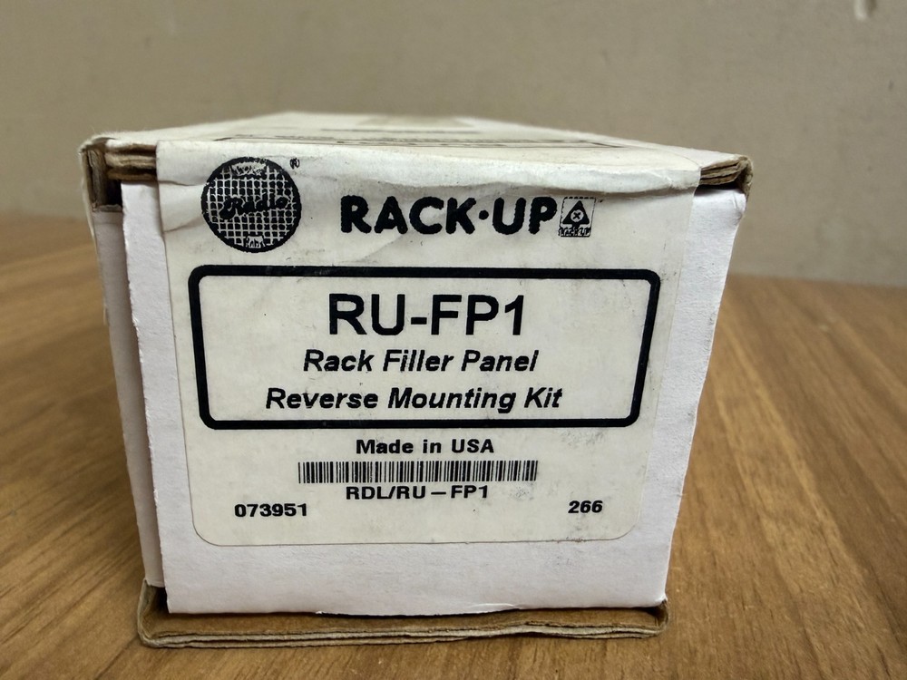 RADIO RACK UP RDL RU-FP1 RACK FILLER PANEL REVERSE MOUNTING KIT