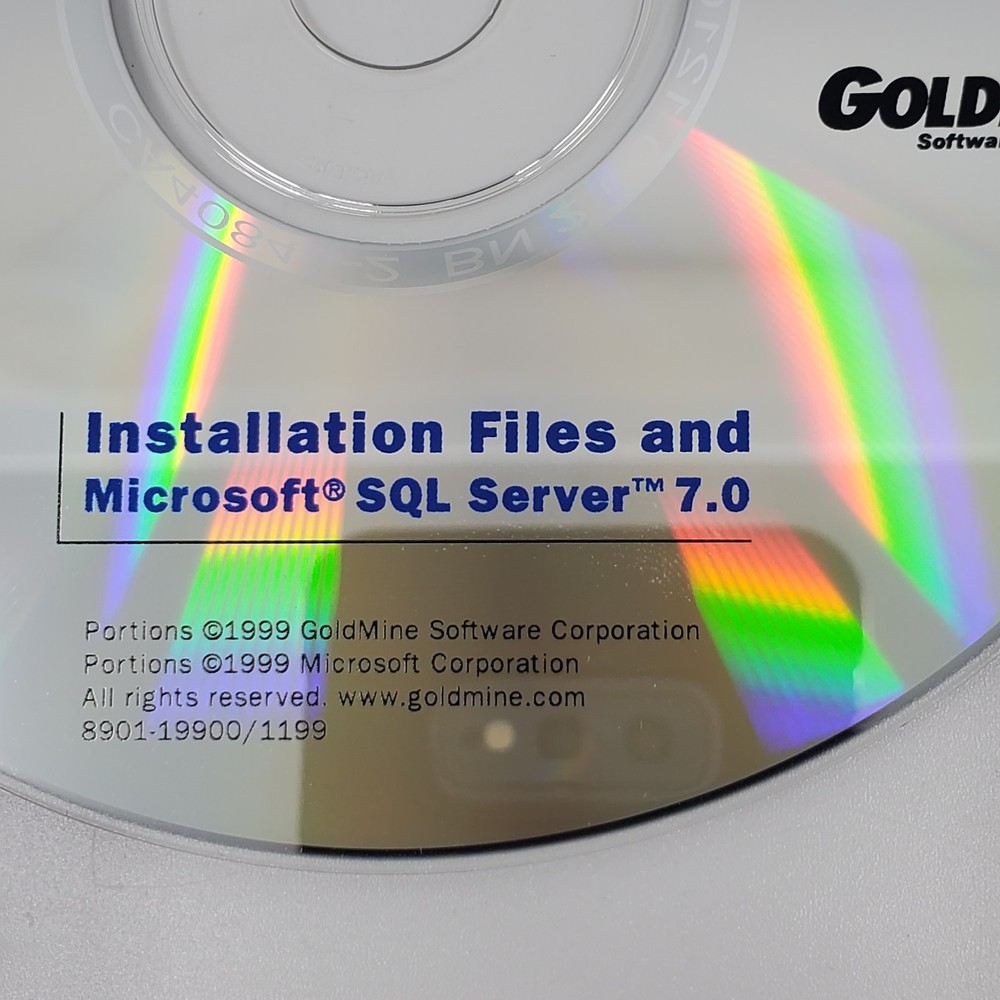 Vintage Boxed PC Software - GoldMine Front Office 2000