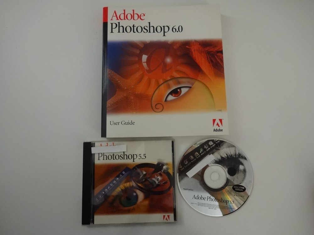 Adobe Photoshop 5.5 Windows EDUCATION VERSION with Manual and Install Code