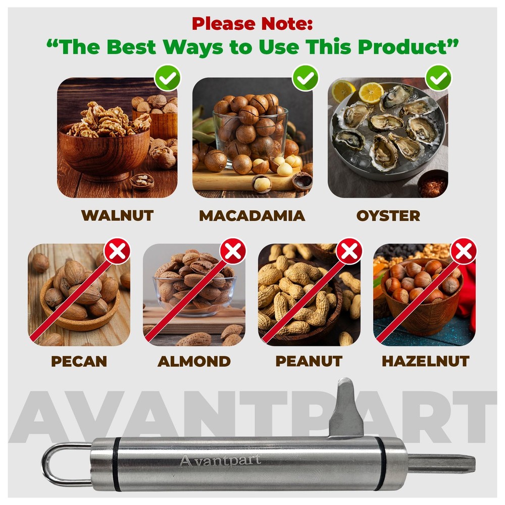 Walnut Cracker tool with Pick Stainless Steel kitchen Gadgets Design. Wal nut...