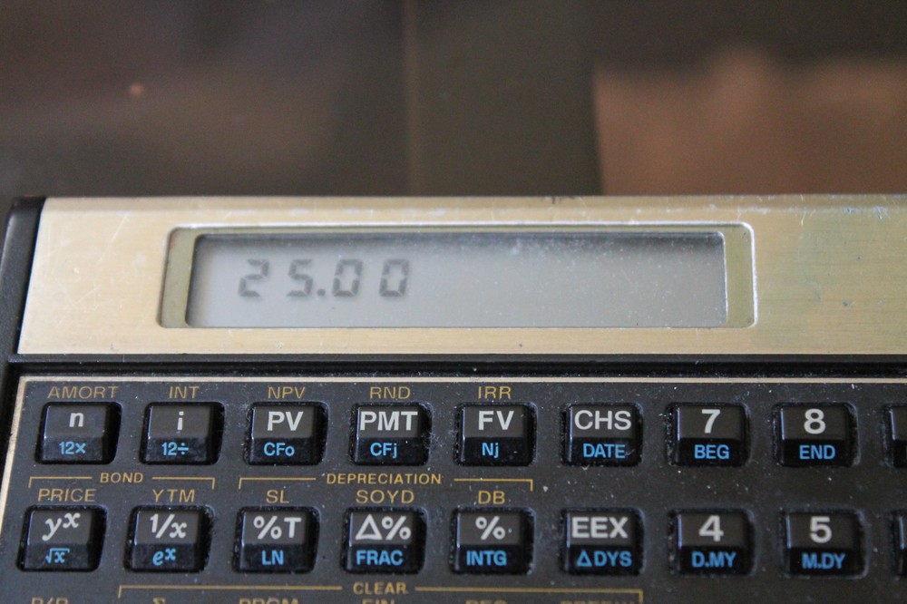 HEWLETT PACKARD FINACIAL CALCULATOR