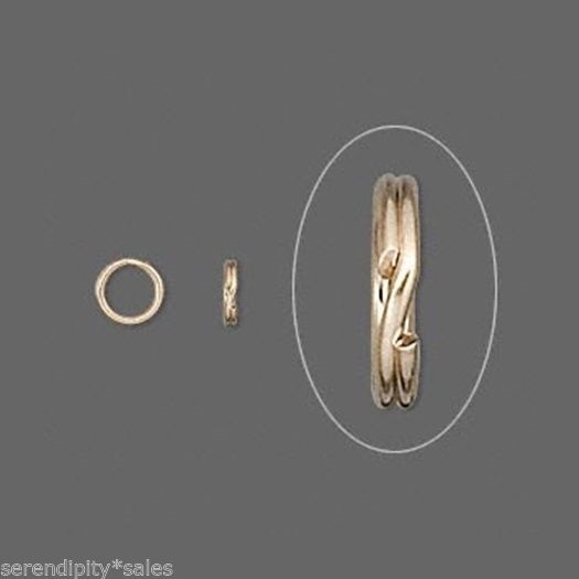 Lot of 400 Key Rings ~ 15mm  (Approx 5/8") Split Ring ~ Gold Tone Steel Findings