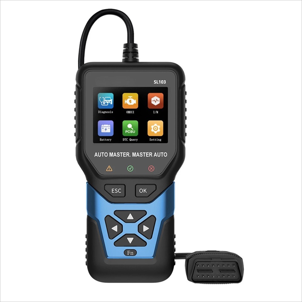 Full System OBD2 Diagnostic Scanner Code Reader - CEL Reset & Battery Test Tool