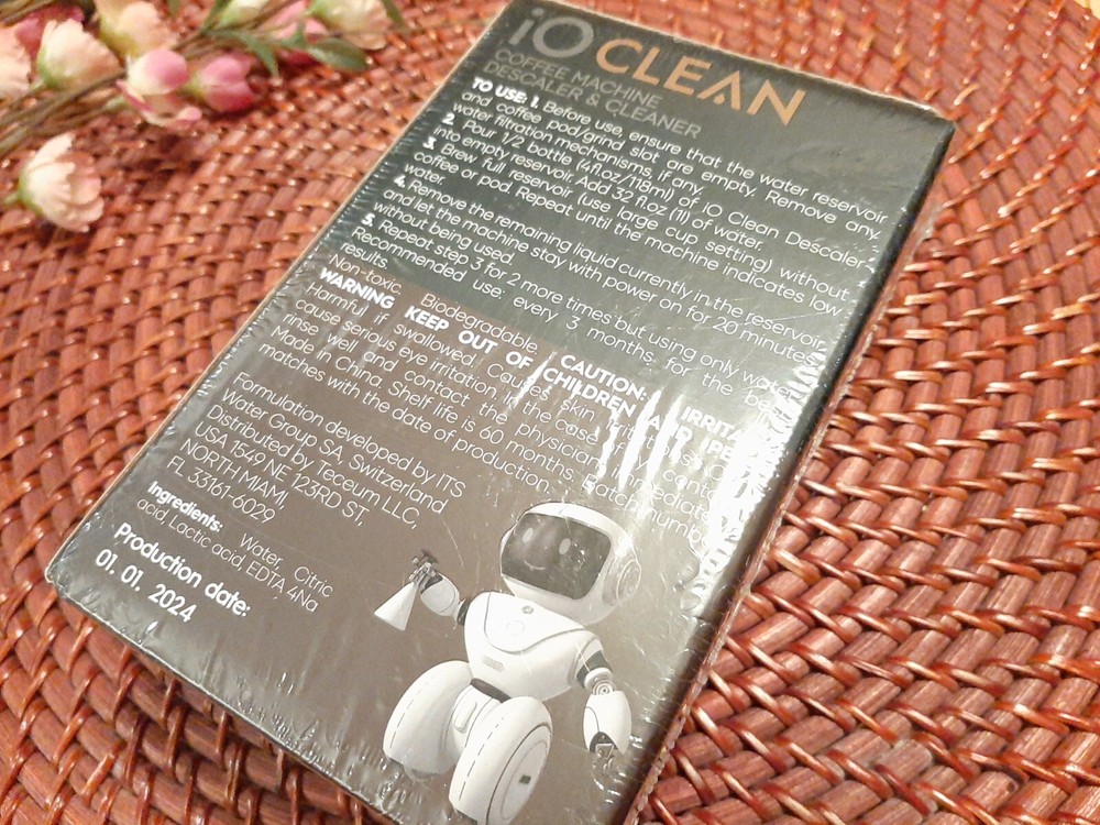 iO Clean COFFEE MACHINE DESCALER & CLEANER 4 Uses